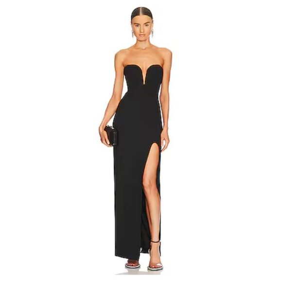 NICHOLAS Dresses & Skirts - Nicholas Tena Deep V Sweetheart Strapless Gown NWOT - Size 2